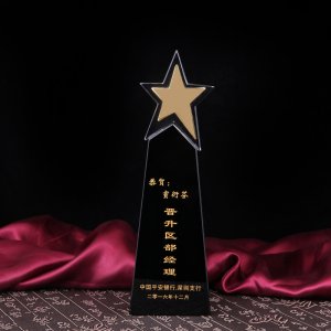 水晶獎(jiǎng)牌